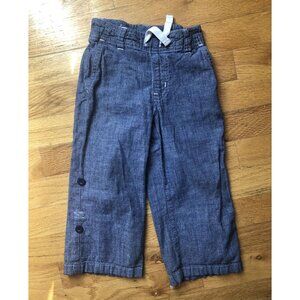 Janie And Jack Size 2 Chambray Pants / Capris